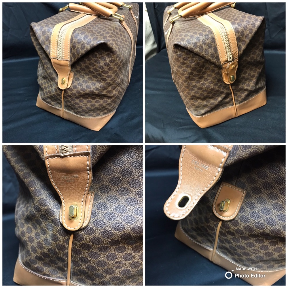 CELINE MACADAM BOSTON DUFFLE TRAVEL BAG VGC  ‼️PURGE SALE‼️ - Picture 6 of 8
